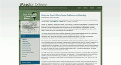 Desktop Screenshot of masstortdefense.com