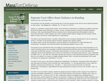 Tablet Screenshot of masstortdefense.com